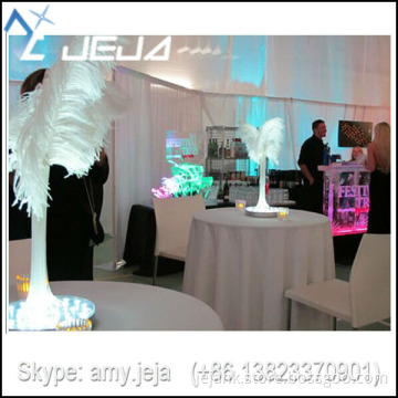 RF Wireless Remote Controlled Rechargeable 8inch RGB Led Centerpiece Light Base